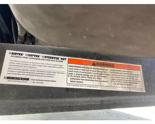 Hendrickson STK123 Axle Assembly, Front (unused)