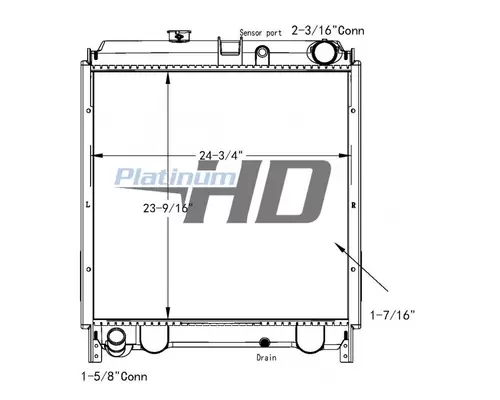 Radiator HINO 165 LKQ Western Truck Parts