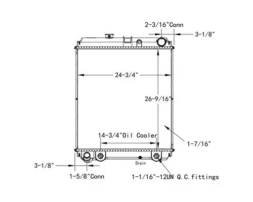 Radiator HINO 165 LKQ Plunks Truck Parts And Equipment - Jackson