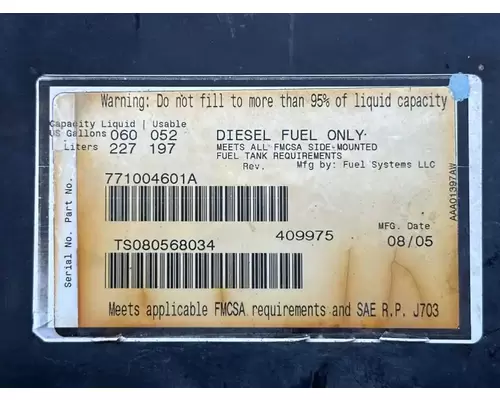 Hino 238 Fuel Tank