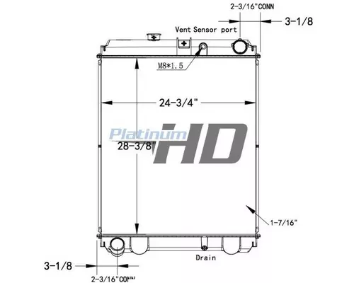 Radiator HINO 238 LKQ Western Truck Parts