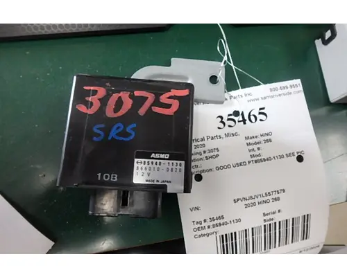 Electrical Parts, Misc. HINO 268 Sam's Riverside Truck Parts Inc