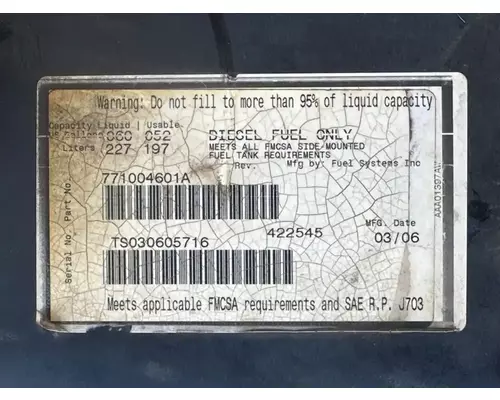 Hino 268 Fuel Tank