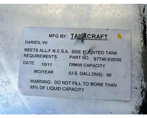 Hino 268 Fuel Tank