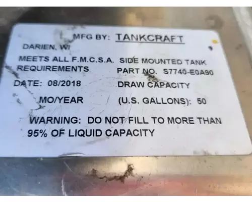 Hino 268 Fuel Tank