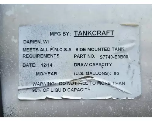 Hino 268 Fuel Tank