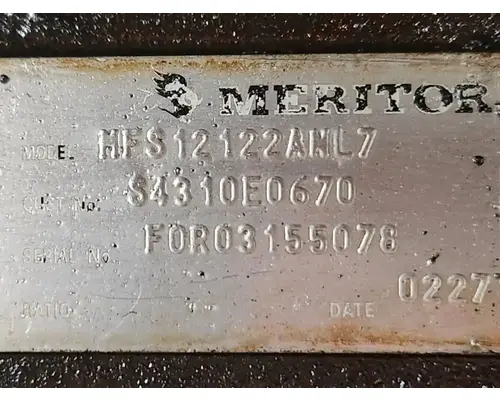 Hino 338 Axle Assy, Fr (4WD)