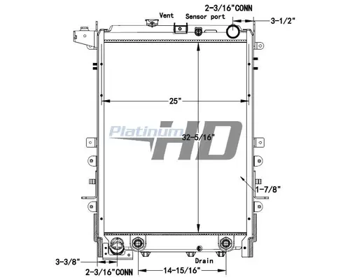 Radiator HINO 338 LKQ Western Truck Parts