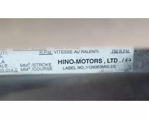 Hino J08E-WU Engine Assembly