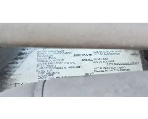 Hino J08E-WU Engine Assembly