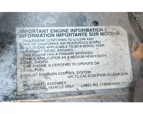 Hino J08E-WU Engine Assembly