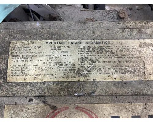 Hino J08E Engine Assembly