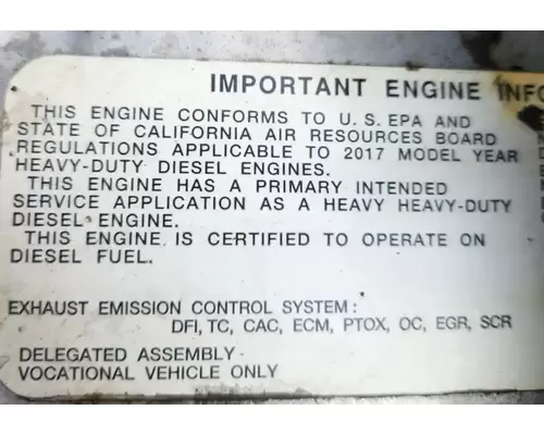 Hino J08 Engine Assembly