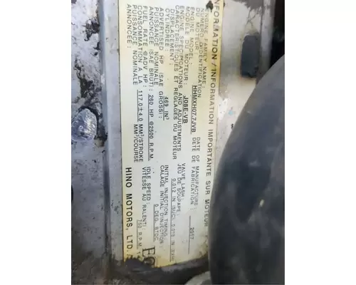 Hino J08 Engine Assembly