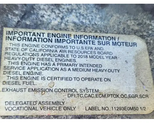 Hino J08 Engine Assembly