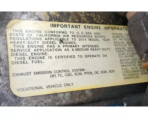 Hino JO8E-VC Engine Assembly