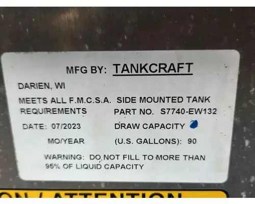 Hino L6 Fuel Tank
