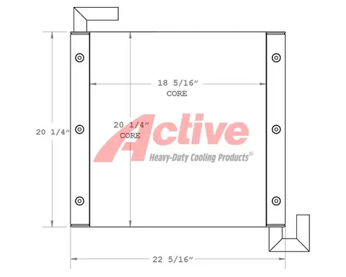 Engine Oil Cooler Hitachi EX60-5 Active Radiator