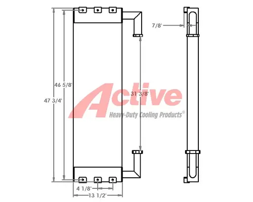 Engine Oil Cooler Hitachi ZAXIS160LC-6N Active Radiator