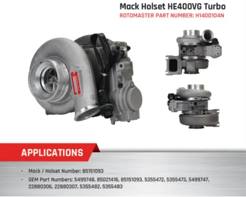 Turbocharger / Supercharger Holset HE400VG River City Truck Parts Inc.