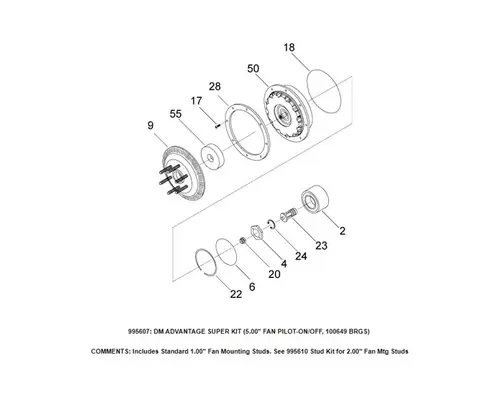 Fan Clutch HORTON DM Advantage Repair Kits Frontier Truck Parts