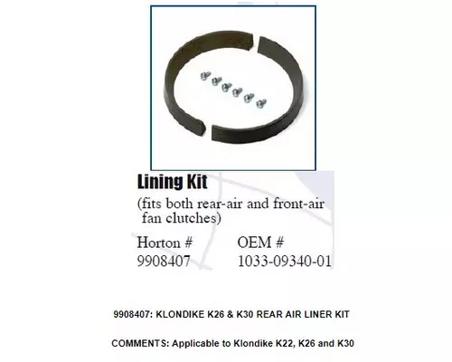Fan Clutch HORTON Kysor Style Frontier Truck Parts