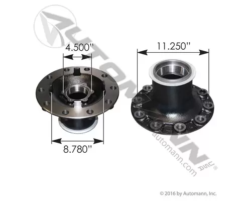 Hub HUB PILOTED - STEEL 10 LUG LKQ Western Truck Parts