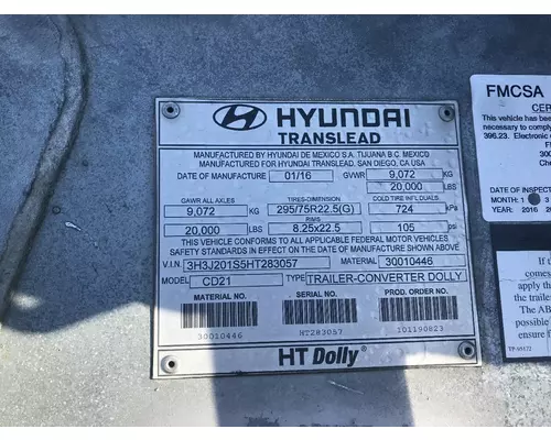 Hyundai DOLLY Trailer