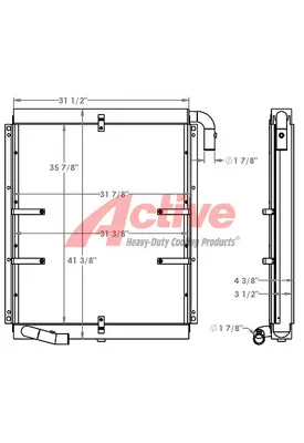 Hyundai Robex 290LC-3 Engine Oil Cooler