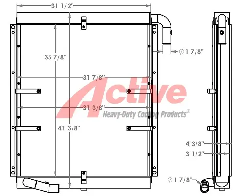 Engine Oil Cooler Hyundai Robex 290LC-3 Active Radiator