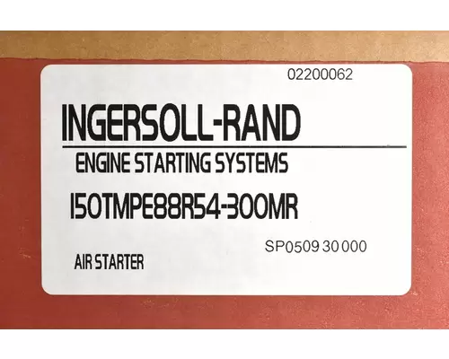 INGERSOLL-RAND  Starter Motor