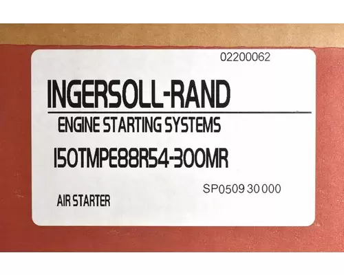 INGERSOLL-RAND  Starter Motor