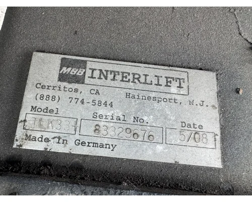 INTERLIFT MBB SERIES LIFTGATE ASSEMBLY