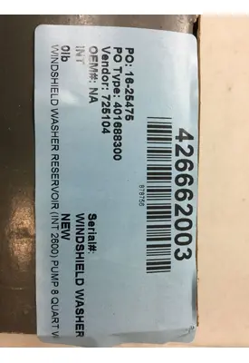 INTERNATIONAL 2674 Windshield Washer Reservoir