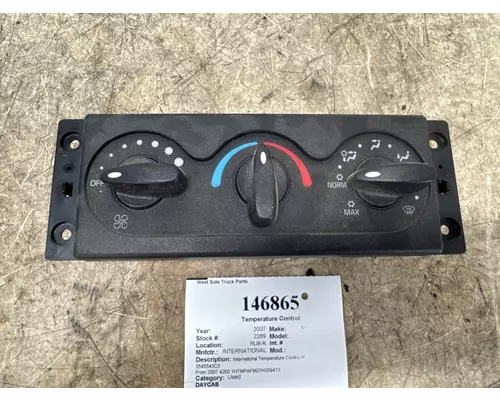 INTERNATIONAL 3545543C3 Temperature Control