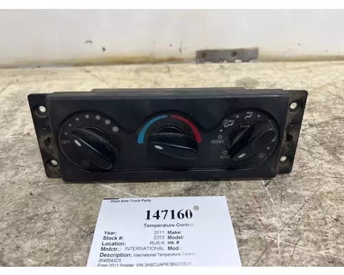 INTERNATIONAL 3545543C5 Temperature Control