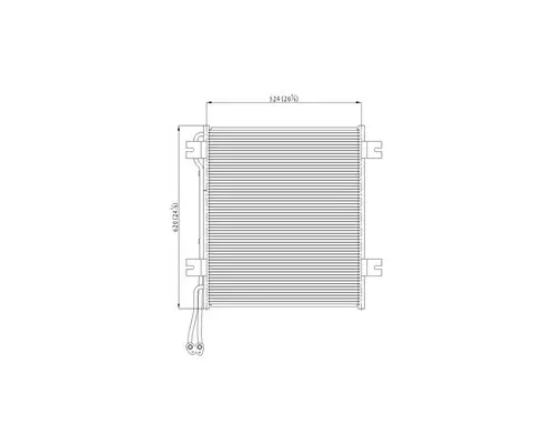 INTERNATIONAL 4200 AIR CONDITIONER CONDENSER