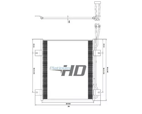 INTERNATIONAL 4200 AIR CONDITIONER CONDENSER