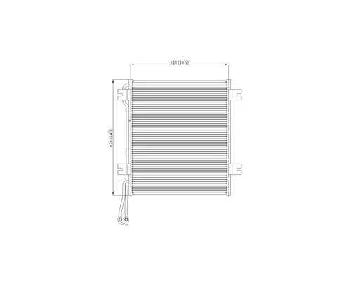 INTERNATIONAL 4200 AIR CONDITIONER CONDENSER