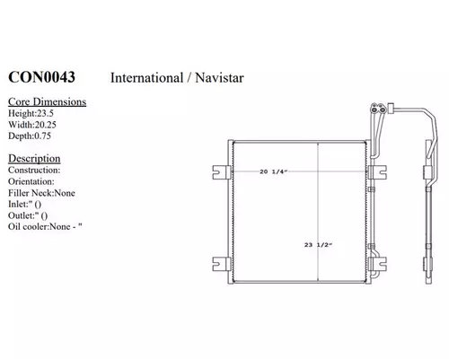 INTERNATIONAL 4200 Condenser