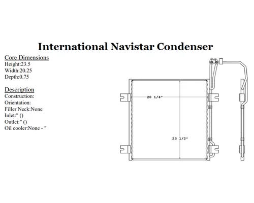 INTERNATIONAL 4200 Condenser