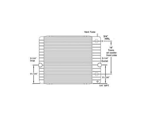 INTERNATIONAL 4200 RADIATOR ASSEMBLY