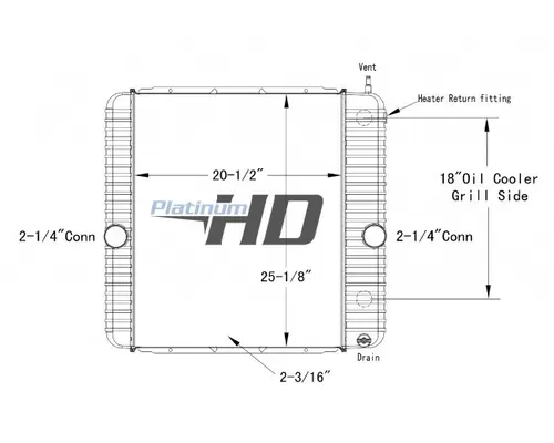 INTERNATIONAL 4200 RADIATOR ASSEMBLY