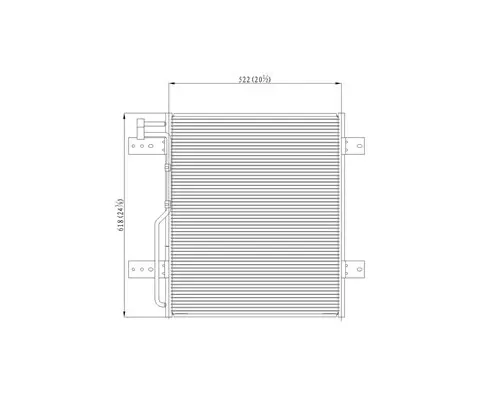 INTERNATIONAL 4300 AIR CONDITIONER CONDENSER