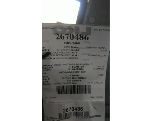 INTERNATIONAL 4300 FUEL TANK