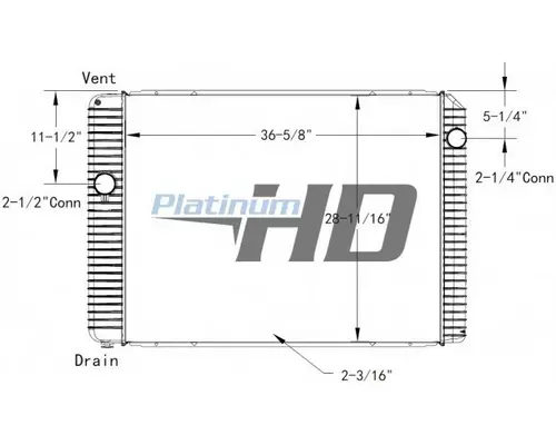 INTERNATIONAL 4300 RADIATOR ASSEMBLY