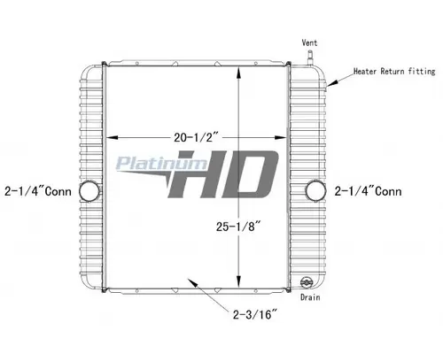 INTERNATIONAL 4300 RADIATOR ASSEMBLY