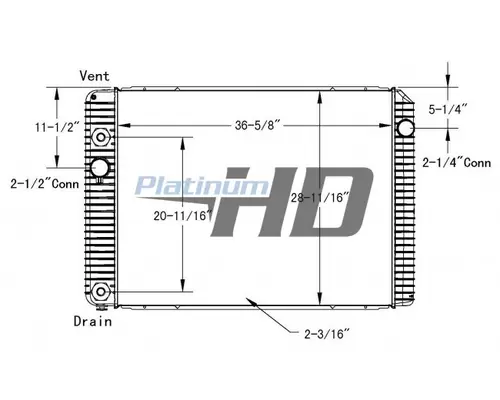 INTERNATIONAL 4300 RADIATOR ASSEMBLY