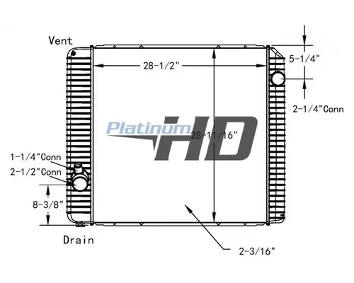 INTERNATIONAL 4300 RADIATOR ASSEMBLY