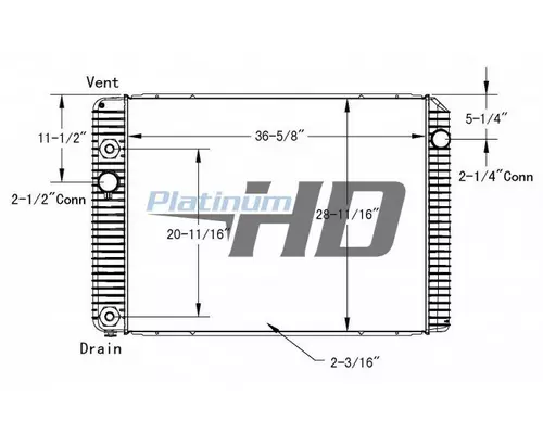 INTERNATIONAL 4300 RADIATOR ASSEMBLY